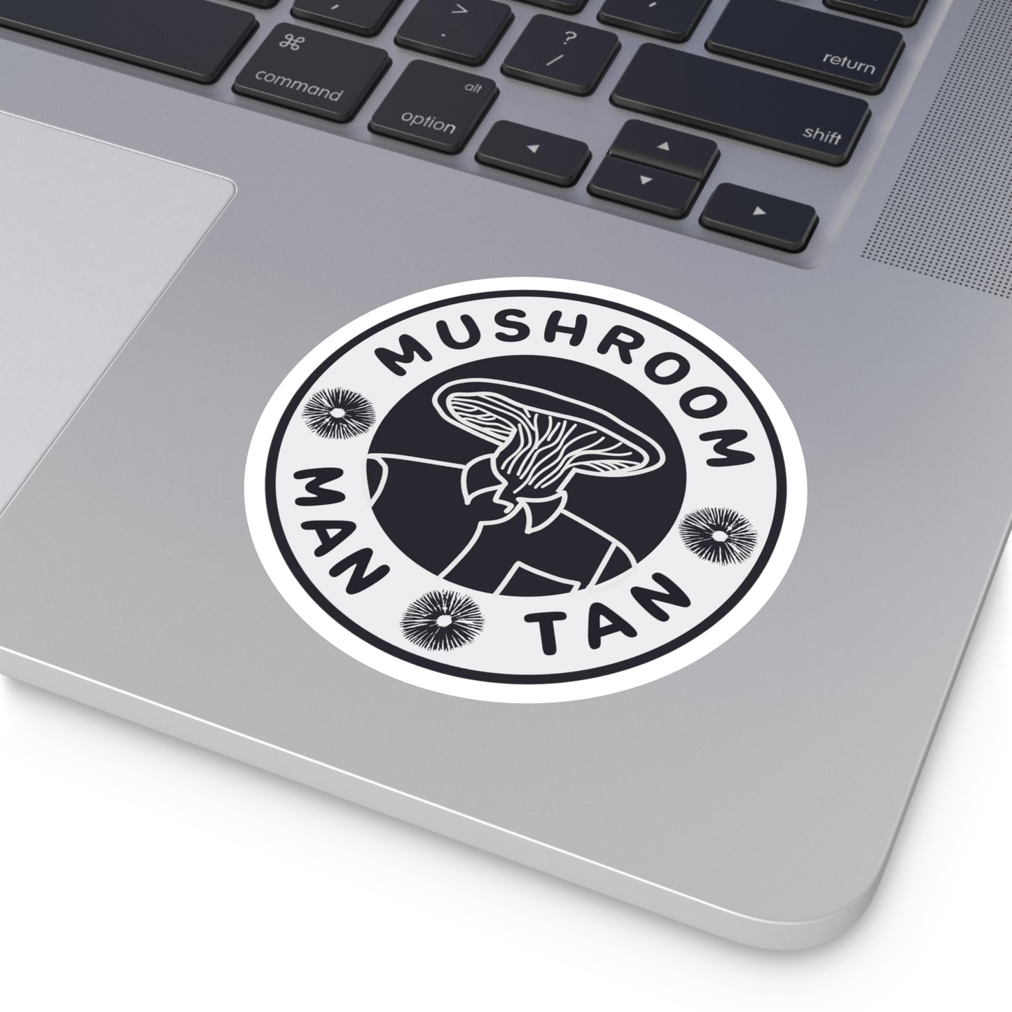 Mushroom Man Tan Sticker