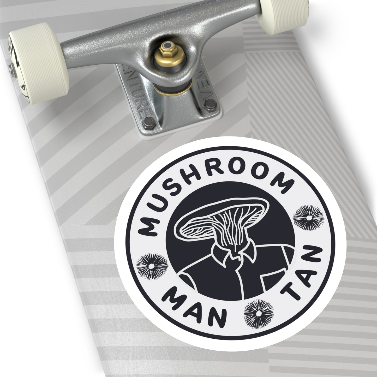 Mushroom Man Tan Sticker